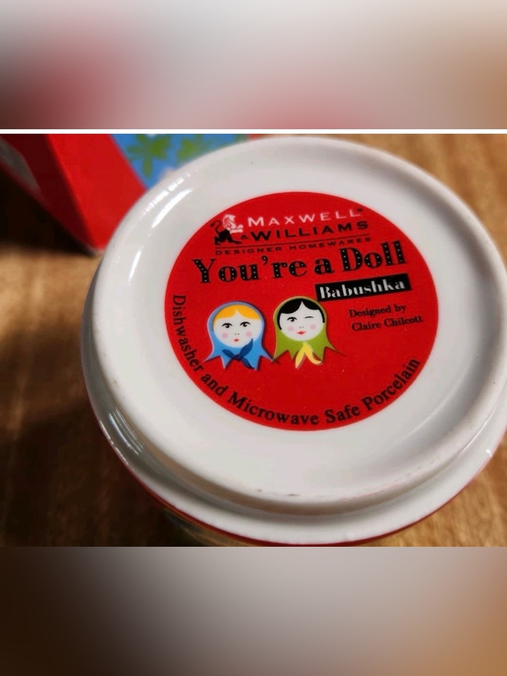Maxwell & Williams "You're a Doll" Babushka/ Matryoshka Stackable Mugs Colorful - Picture 3 of 4